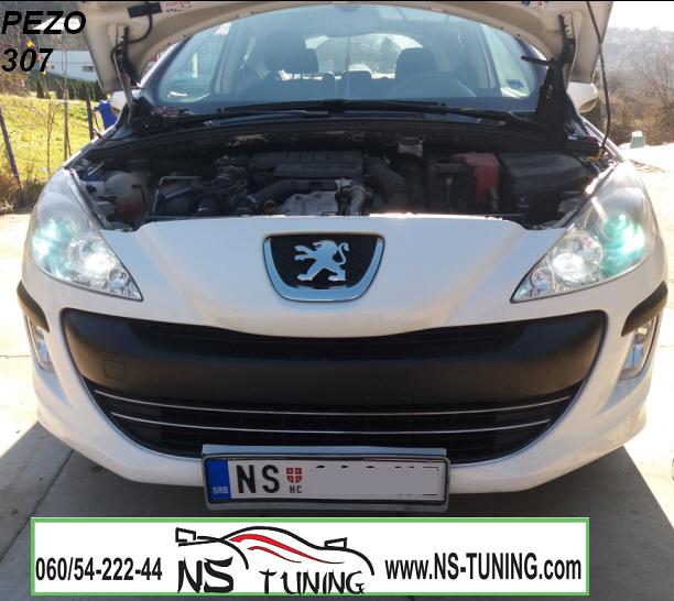 peugeot 307 pezo xenon svetla h7 h1 sijalica ugradnja novi sad